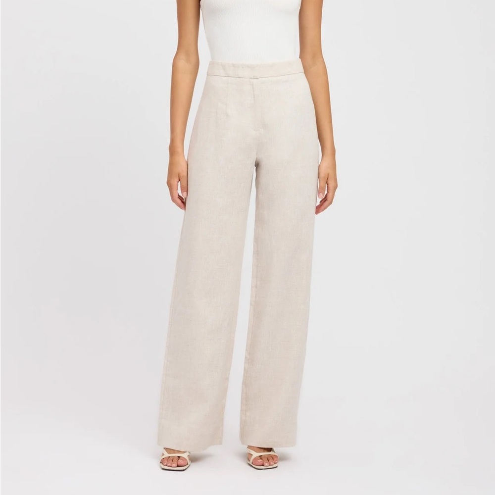 Palm Staple Pant - Elegant Cream Wide-Leg Pants
